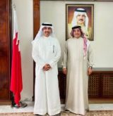 سفير مملكة البحرين بعمان يستقبل السيد حمد راشد المري، سفير دولة الكويت الشقيقة